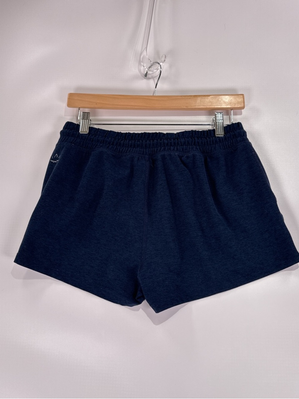 Beyond Yoga Spacedye Worked Up Shorts Drawstring Pockets Nocturnal Navy Size M - Picture 3 of 10